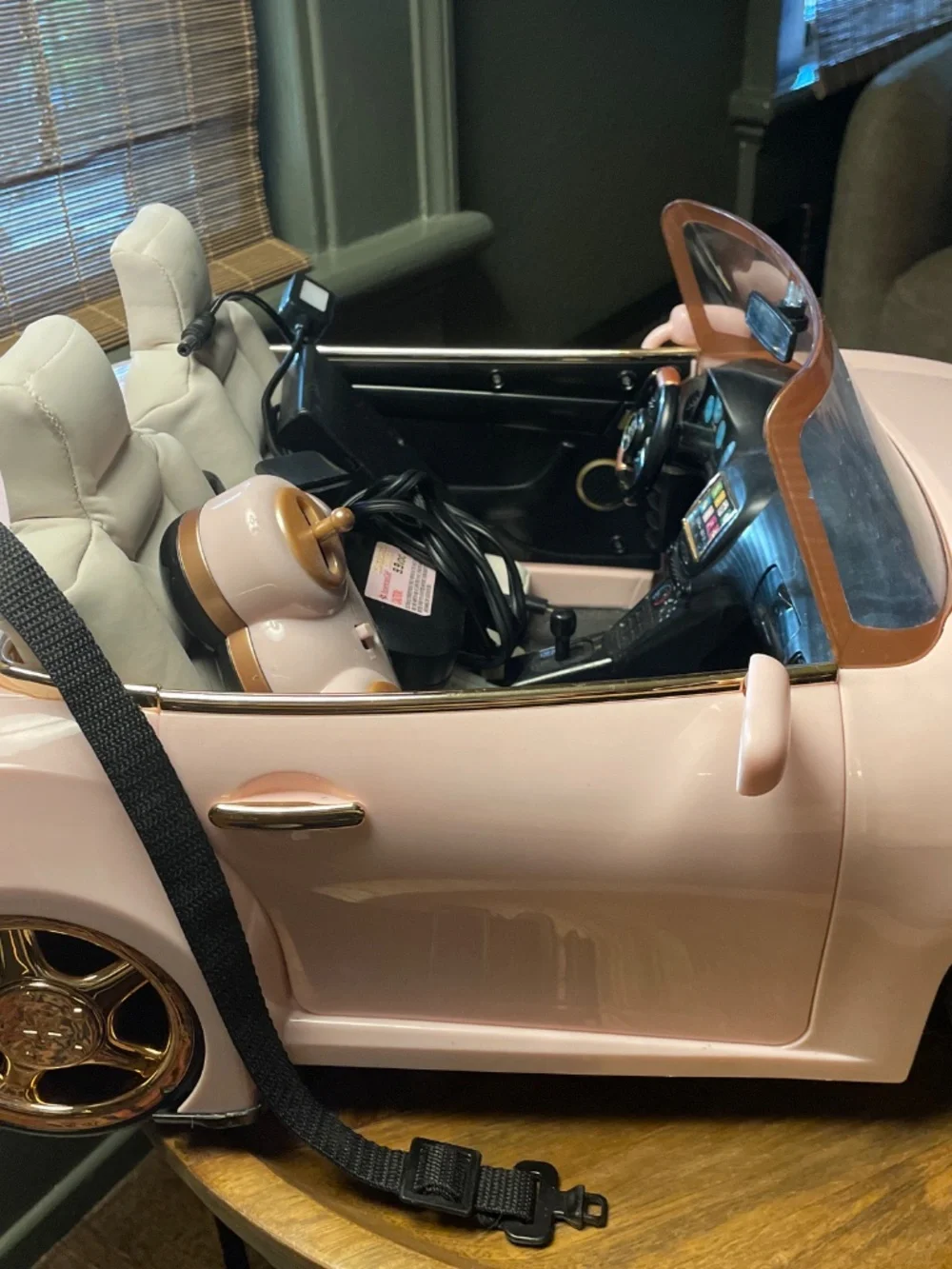 Pink & Gold Official American Girl Doll Car with remote & charging equipment